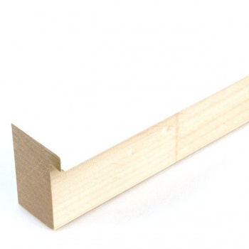 Holzleiste Matrix B&W 39 59,4x84,1 cm (A1) | Weiß glanz | Normalglas