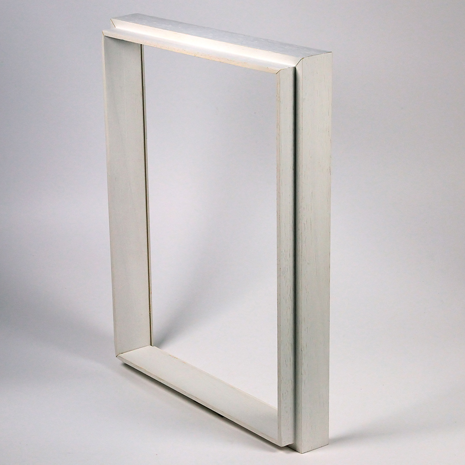 Woodie Holzrahmen Fläming 70x100 cm - Weiß - Antireflex-Acrylglas